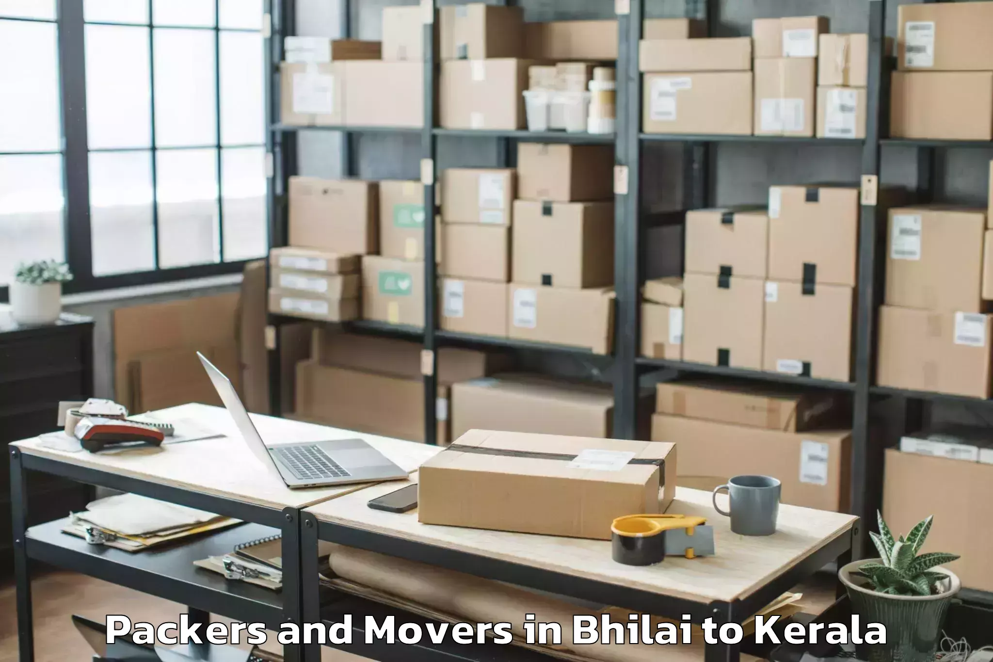 Reliable Bhilai to Kizhake Chalakudi Packers And Movers